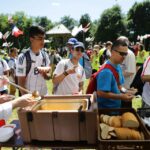 21.07.2016. Pielgrzymi Światowych Dni Młodzieży na Świętym Krzyżu / Wojciech Habdas / Radio Kielce