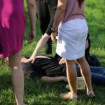 24.07.2016. Wypadek podczas widowiska historycznego "Śladami Hubala” w Łopusznie / Wojciech Habdas / Radio Kielce