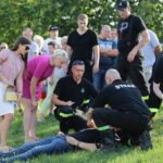 24.07.2016. Wypadek podczas widowiska historycznego "Śladami Hubala” w Łopusznie / Wojciech Habdas / Radio Kielce