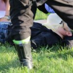 24.07.2016. Wypadek podczas widowiska historycznego "Śladami Hubala” w Łopusznie / Wojciech Habdas / Radio Kielce