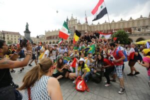 26.07. 2016. Pielgrzymi Światowych Dni Młodzieży w Krakowie / Wojciech Habdas / Radio Kielce