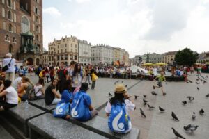 26.07. 2016. Pielgrzymi Światowych Dni Młodzieży w Krakowie / Wojciech Habdas / Radio Kielce