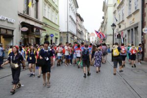 26.07. 2016. Pielgrzymi Światowych Dni Młodzieży w Krakowie / Wojciech Habdas / Radio Kielce