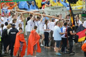 26.07.2016. Inauguracja Światowych Dni Młodzieży. Msza święta na krakowskich Błoniach / Wojciech Habdas / Radio Kielce