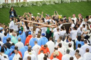 26.07.2016. Inauguracja Światowych Dni Młodzieży. Msza święta na krakowskich Błoniach / Wojciech Habdas / Radio Kielce