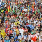 26.07.2016. Inauguracja Światowych Dni Młodzieży. Msza święta na krakowskich Błoniach / Wojciech Habdas / Radio Kielce