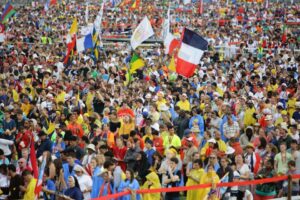 26.07.2016. Inauguracja Światowych Dni Młodzieży. Msza święta na krakowskich Błoniach / Wojciech Habdas / Radio Kielce