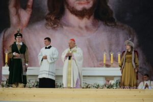 26.07.2016. Inauguracja Światowych Dni Młodzieży. Msza święta na krakowskich Błoniach / Wojciech Habdas / Radio Kielce