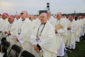 26.07.2016. Inauguracja Światowych Dni Młodzieży. Msza święta na krakowskich Błoniach / Wojciech Habdas / Radio Kielce