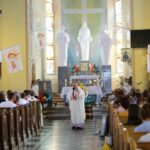 29.06.2016. W miejscowości Leńcze koło Krakowa mieszka 350 pielgrzymów z diecezji kieleckiej / Wojciech Habdas / Radio Kielce