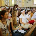 29.06.2016. W miejscowości Leńcze koło Krakowa mieszka 350 pielgrzymów z diecezji kieleckiej / Wojciech Habdas / Radio Kielce