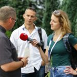 29.06.2016. W miejscowości Leńcze koło Krakowa mieszka 350 pielgrzymów z diecezji kieleckiej. Koordynator ŚDM w diecezji kieleckiej ks. Sławomir Sarek / Wojciech Habdas / Radio Kielce