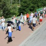 30.07.2016. Pielgrzymi w drodze do Sanktuarium Świętego Jana Pawła II / Wojciech Habdas / Radio Kielce