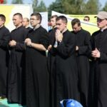 30.07.2016. Sanktuarium świętego Jana Pawła II. Podczas mszy świętej dla duchowieństwa sprawowanej przez papieża Franciszka / Wojciech Habdas / Radio Kielce