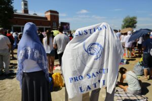 30.07.2016. Sanktuarium świętego Jana Pawła II. Podczas mszy świętej dla duchowieństwa sprawowanej przez papieża Franciszka / Wojciech Habdas / Radio Kielce