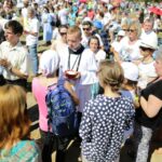 30.07.2016. Sanktuarium świętego Jana Pawła II. Podczas mszy świętej dla duchowieństwa sprawowanej przez papieża Franciszka / Wojciech Habdas / Radio Kielce