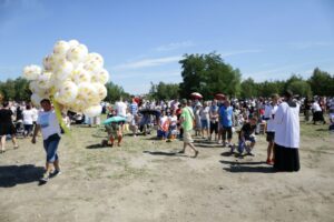 30.07.2016. Sanktuarium świętego Jana Pawła II. Podczas mszy świętej dla duchowieństwa sprawowanej przez papieża Franciszka / Wojciech Habdas / Radio Kielce