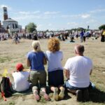 30.07.2016. Sanktuarium świętego Jana Pawła II. Podczas mszy świętej dla duchowieństwa sprawowanej przez papieża Franciszka / Wojciech Habdas / Radio Kielce