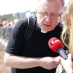 30.07.2016. Sanktuarium świętego Jana Pawła II. Podczas mszy świętej dla duchowieństwa sprawowanej przez papieża Franciszka / Wojciech Habdas / Radio Kielce