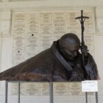 30.07.2016. Sanktuarium świętego Jana Pawła II. Podczas mszy świętej dla duchowieństwa sprawowanej przez papieża Franciszka / Wojciech Habdas / Radio Kielce