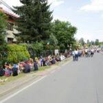 30.07.2016. Pielgrzymi w drodze do Brzegów, gdzie odbędzie się czuwanie z papieżem / Wojciech Habdas / Radio Kielce