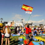 30.07.2016. Modlitewne czuwanie uczestników Światowych Dni Młodzieży w Brzegach z udziałem papieża Franciszka / Wojciech Habdas / Radio Kielce