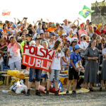 30.07.2016. Modlitewne czuwanie uczestników Światowych Dni Młodzieży w Brzegach z udziałem papieża Franciszka / Wojciech Habdas / Radio Kielce