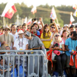 30.07.2016. Modlitewne czuwanie uczestników Światowych Dni Młodzieży w Brzegach z udziałem papieża Franciszka / Wojciech Habdas / Radio Kielce