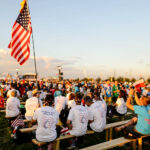 30.07.2016. Modlitewne czuwanie uczestników Światowych Dni Młodzieży w Brzegach z udziałem papieża Franciszka / Wojciech Habdas / Radio Kielce