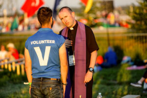 30.07.2016. Modlitewne czuwanie uczestników Światowych Dni Młodzieży w Brzegach z udziałem papieża Franciszka / Wojciech Habdas / Radio Kielce