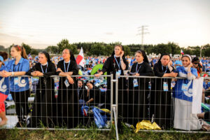 30.07.2016. Modlitewne czuwanie uczestników Światowych Dni Młodzieży w Brzegach z udziałem papieża Franciszka / Wojciech Habdas / Radio Kielce