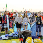 30.07.2016. Modlitewne czuwanie uczestników Światowych Dni Młodzieży w Brzegach z udziałem papieża Franciszka / Wojciech Habdas / Radio Kielce