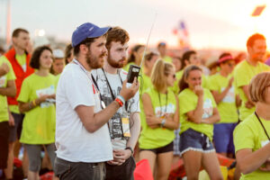 30.07.2016. Modlitewne czuwanie uczestników Światowych Dni Młodzieży w Brzegach z udziałem papieża Franciszka / Wojciech Habdas / Radio Kielce