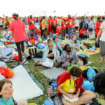 30.07.2016. Modlitewne czuwanie uczestników Światowych Dni Młodzieży w Brzegach z udziałem papieża Franciszka / Wojciech Habdas / Radio Kielce