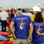 30.07.2016. Modlitewne czuwanie uczestników Światowych Dni Młodzieży w Brzegach z udziałem papieża Franciszka / Wojciech Habdas / Radio Kielce