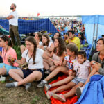 30.07.2016. Modlitewne czuwanie uczestników Światowych Dni Młodzieży w Brzegach z udziałem papieża Franciszka / Wojciech Habdas / Radio Kielce