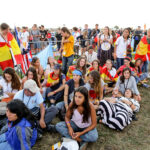 30.07.2016. Modlitewne czuwanie uczestników Światowych Dni Młodzieży w Brzegach z udziałem papieża Franciszka / Wojciech Habdas / Radio Kielce