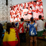 30.07.2016. Modlitewne czuwanie uczestników Światowych Dni Młodzieży w Brzegach z udziałem papieża Franciszka / Wojciech Habdas / Radio Kielce