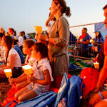 30.07.2016. Modlitewne czuwanie uczestników Światowych Dni Młodzieży w Brzegach z udziałem papieża Franciszka / Wojciech Habdas / Radio Kielce