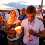 30.07.2016. Modlitewne czuwanie uczestników Światowych Dni Młodzieży w Brzegach z udziałem papieża Franciszka / Wojciech Habdas / Radio Kielce