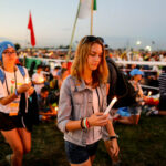 30.07.2016. Modlitewne czuwanie uczestników Światowych Dni Młodzieży w Brzegach z udziałem papieża Franciszka / Wojciech Habdas / Radio Kielce