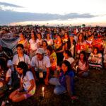 30.07.2016. Modlitewne czuwanie uczestników Światowych Dni Młodzieży w Brzegach z udziałem papieża Franciszka / Wojciech Habdas / Radio Kielce