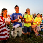 30.07.2016. Modlitewne czuwanie uczestników Światowych Dni Młodzieży w Brzegach z udziałem papieża Franciszka / Wojciech Habdas / Radio Kielce