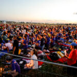 30.07.2016. Modlitewne czuwanie uczestników Światowych Dni Młodzieży w Brzegach z udziałem papieża Franciszka / Wojciech Habdas / Radio Kielce