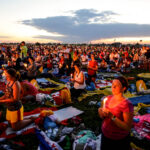 30.07.2016. Modlitewne czuwanie uczestników Światowych Dni Młodzieży w Brzegach z udziałem papieża Franciszka / Wojciech Habdas / Radio Kielce