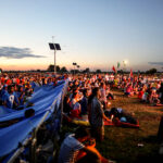 30.07.2016. Modlitewne czuwanie uczestników Światowych Dni Młodzieży w Brzegach z udziałem papieża Franciszka / Wojciech Habdas / Radio Kielce