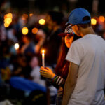 30.07.2016. Modlitewne czuwanie uczestników Światowych Dni Młodzieży w Brzegach z udziałem papieża Franciszka / Wojciech Habdas / Radio Kielce