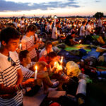 30.07.2016. Modlitewne czuwanie uczestników Światowych Dni Młodzieży w Brzegach z udziałem papieża Franciszka / Wojciech Habdas / Radio Kielce