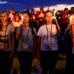 30.07.2016. Modlitewne czuwanie uczestników Światowych Dni Młodzieży w Brzegach z udziałem papieża Franciszka / Wojciech Habdas / Radio Kielce