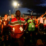 30.07.2016. Modlitewne czuwanie uczestników Światowych Dni Młodzieży w Brzegach z udziałem papieża Franciszka / Wojciech Habdas / Radio Kielce